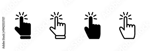 Hand cursor icon vector illustration. cursor sign and symbol. hand cursor icon clik