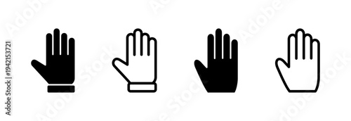 Hand icon vector illustration. hand sign and symbol. hand gesture