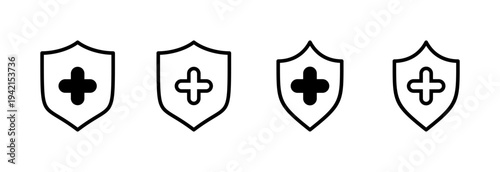 Health insurance icon vector illustration. Insurance document sign and symbol