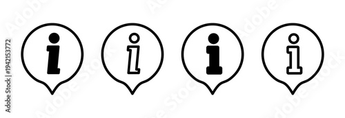 Information sign icon vector illustration. about us sign and symbol. question mark icon