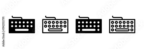 Keyboard icon vector illustration. keyboard sign and symbol
