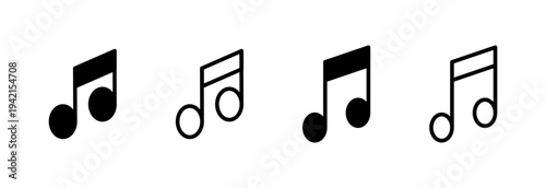 Music icon vector illustration. note music sign and symbol