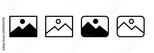 Picture icon vector illustration. photo gallery sign and symbol. image icon
