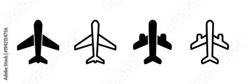 Plane icon vector illustration. Airplane sign and symbol. Flight transport symbol. Travel sign. aeroplane