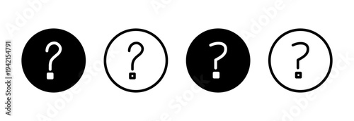 Question icon vector illustration. question mark sign and symbol