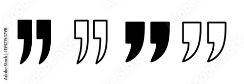 Quote icon vector illustration. Quotation mark sign and symbol