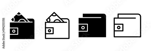 Wallet icon vector illustration. wallet sign and symbol