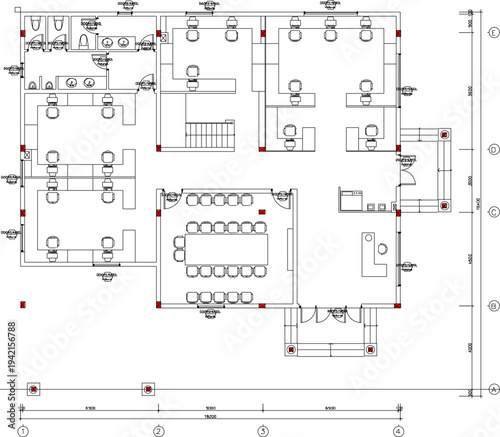 vector sketch illustration silhouette construction design site plan layout architecture section view classic vintage house facade