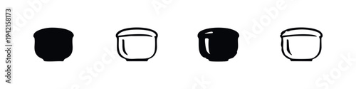 Set of gear shifter icons for vehicle transmission control, automotive and driving symbols.