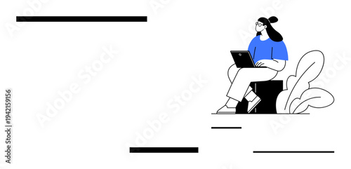 Remote work concept. Remote work combining technology, productivity, and convenience. Remote work supporting flexible environments and digital connectivity. Perfect for business, technology