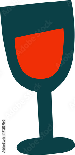 Wine Glass Toasting Silhouette