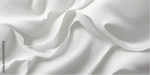 White gray satin texture that is white silver fabric silk panorama background with beautiful soft blur pattern natural.