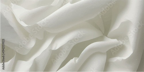 Smooth white silk and satin fabric background featuring soft luxury waves and an elegant shiny texture for a premium textile material backdrop