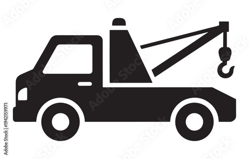 Tow truck vector illustration for web and marketing