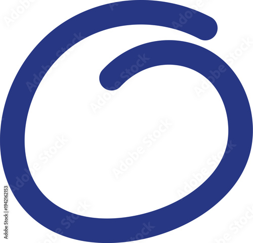 Scribble Doodle Spiral Line Art