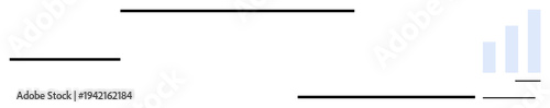 Business growth concept. Minimal bar chart s business performance and progress. Business growth for strategies, analytics, marketing plans, and data visualization
