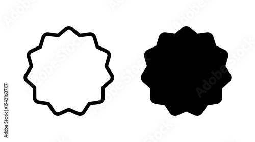 Badge icon set vector. Awards icon vector. Achieve sign and symbols. Stamp