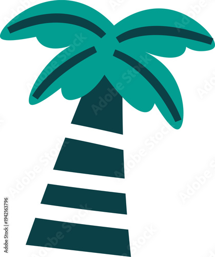 Palm Tree Summer Emblem