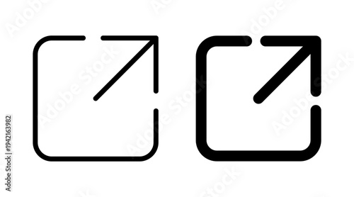External link icon set for web and mobile app. link sign and symbol. hyperlink symbol