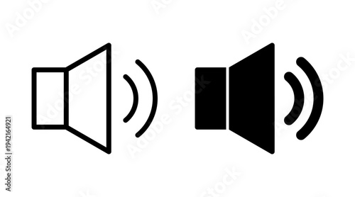 Speaker icon set vector. volume sign and symbol. loudspeaker icon. sound symbol