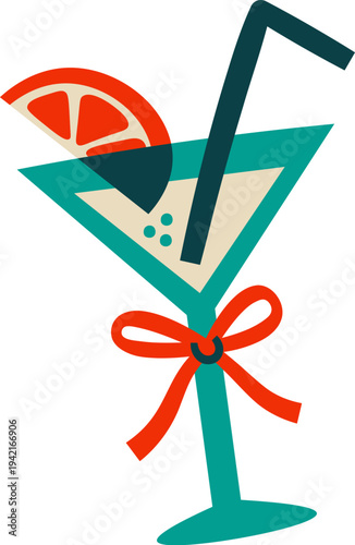 Cocktail With Citrus Slice