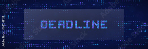 Digital Deadline Banner for Agile Software Development Sprint and Tech Project Management