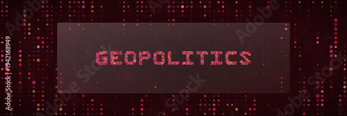 Digital Geopolitics Concept with Cyber Security Data and Global Risk Analysis Background