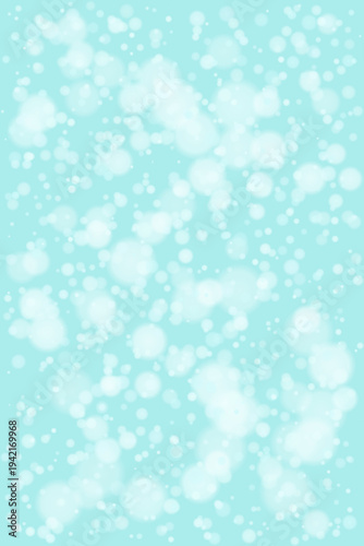 Soft Blue Bokeh Background for Winter Wedding Invitations and Baby Shower Decor