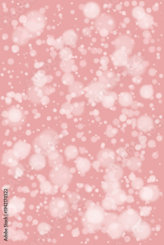 Soft Pink Bokeh Background with White Blurry Lights for Baby Shower and Feminine Branding
