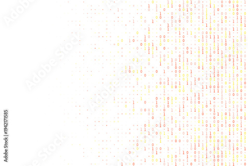 Abstract Binary Code Background for Cybersecurity and Data Encryption Technology
