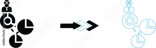 Transformation of a 3d object from black to blue