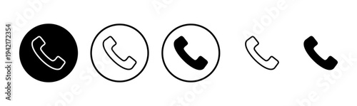 Call icon logo design. telephone sign and symbol. phone icon. contact us