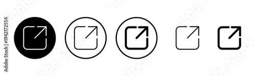 External link icon logo design. link sign and symbol. hyperlink symbol