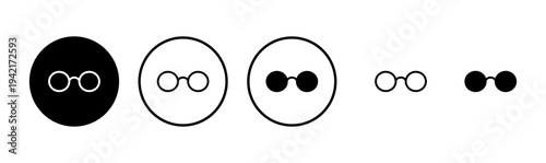 Glasses icon logo design. Glasses sign and symbol