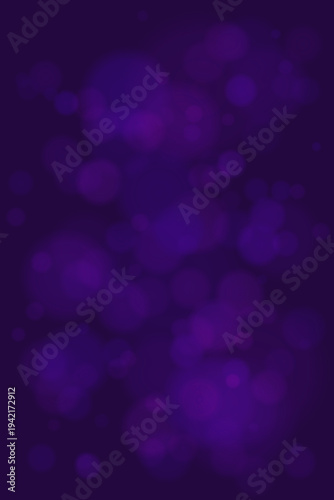Deep purple abstract bokeh background with soft glowing circles for meditation and mindfulness apps