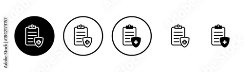 Medical insurance icon logo design. health insurance sign and symbol