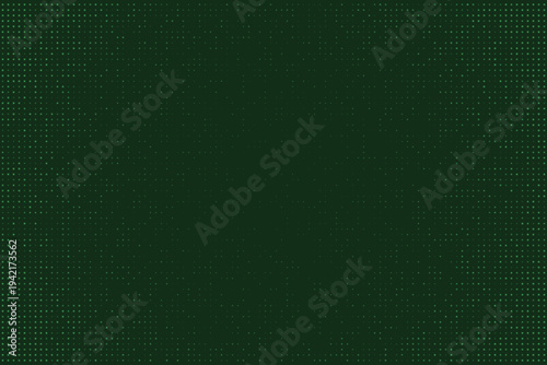 Dark green digital data matrix background for cybersecurity and encryption technology