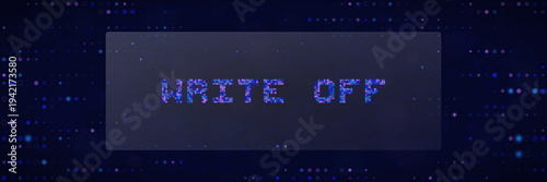 Digital Write Off Concept for Small Business Tax Deduction and Accounting