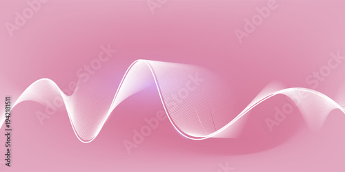 An abstract pink background with horizontal and curved lines that create a graphic pattern, with slight highlights at focal points to create a soft .
