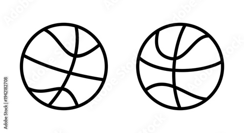 Basketball icon symbol for apps and websites. Basketball ball sign and symbol