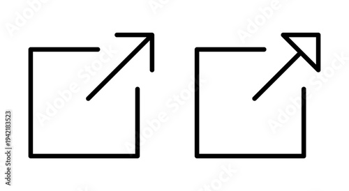 External link icon symbol for apps and websites. link sign and symbol. hyperlink symbol