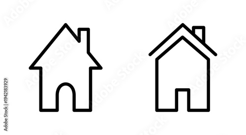 House icon symbol for apps and websites. Home sign and symbol