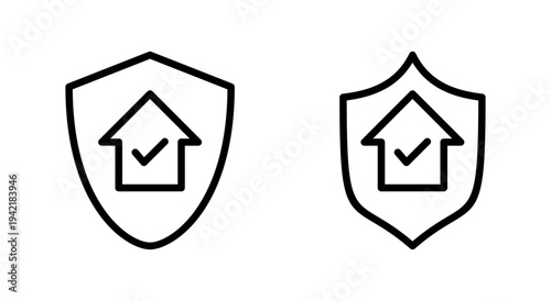 home insurance icon symbol for apps and websites. home protection sign and symbol