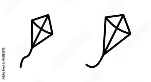 Kite icon symbol for apps and websites. kite sign and symbol