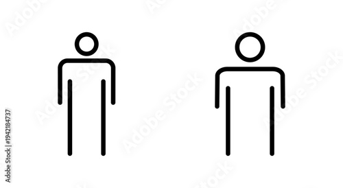 Man icon symbol for apps and websites. male sign and symbol. human symbol