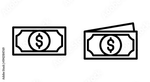 Money icon symbol for apps and websites. Money sign and symbol
