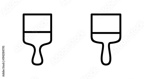 Paint icon symbol for apps and websites. paint brush sign and symbol. paint roller icon vector