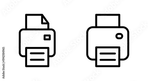 Print icon symbol for apps and websites. printer sign and symbol