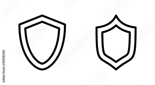 Shield icon symbol for apps and websites. Protection icon. Security sign and symbol