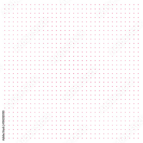 Vector Field Grid of Hearts - Abstract Pink Heart Grid Art